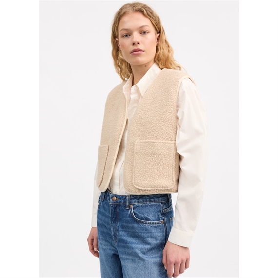 Skall Studio Birley vest, Ecru
